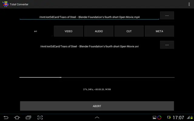 Total Converter ARMv7 Neon android App screenshot 3